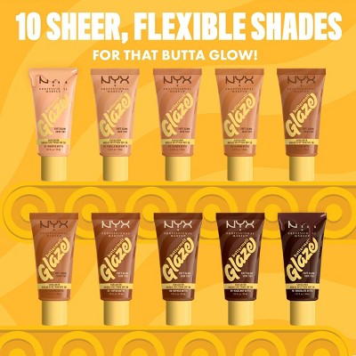 NYX Professional Makeup Buttermelt Glaze Skin Tint with SPF 30 Cashew Butta 1.01 fl oz - Imperfect Container