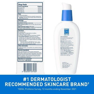 CeraVe Face Moisturizer with Sunscreen SPF 30 3 fl oz - Imperfect Box