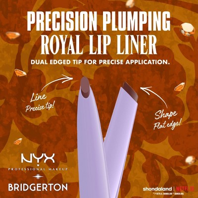 NYX Professional Makeup Bridgerton Royal Treasures Lip Kit 06 Caramel Courtship & Toffee Temptation 2pc - Imperfect Box