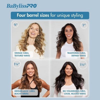 BaBylissPRO Nano Titanium Curling Wand Blue  - Imperfect Box