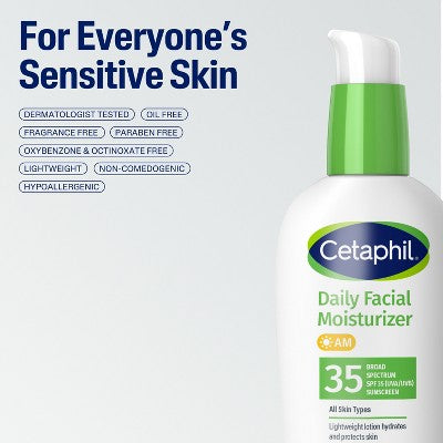 Cetaphil Daily Face Moisturizer with SPF 35 Sunscreen 3 fl oz - Missing Box