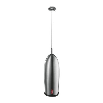 Bodum Schiuma Milk Frother Stainless Steel: Handheld Frother Wand for Coffee, Battery-Powered, Silver - Imperfect Box