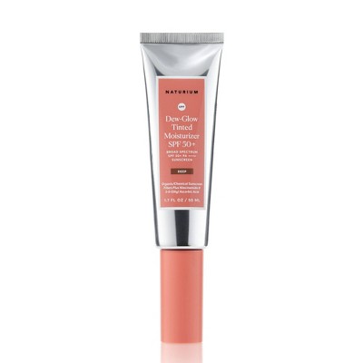 Naturium Tinted Dew Glow Moisturizer SPF 50 1.7 fl Deep - Imperfect Box