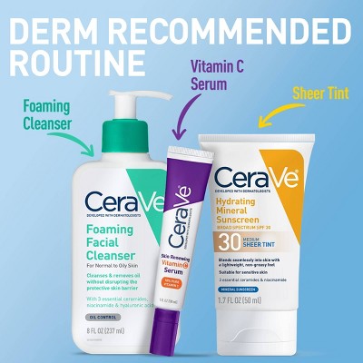 CeraVe Hydrating Mineral Tinted Face Lotion SPF 30 Light 1.7 fl oz - Imperfect Box