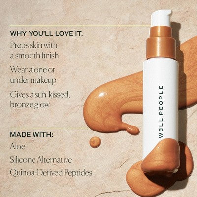 Well People Bio Bronzing Priming Serum 1.7 fl oz - Imperfect Box