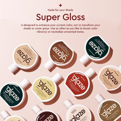 Glaze SuperGloss Color Conditioning Hair Gloss Brunette Sleek Espresso Brown 6.4 fl oz - Imperfect Container