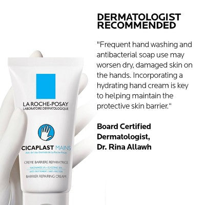 La Roche Posay Cicaplast Hand Lotion Unscented 1.7oz - New