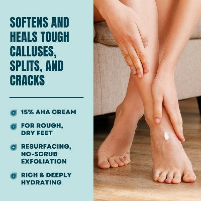AmLactin Foot Repair Foot Cream Therapy AHA Cream Unscented 3oz - New