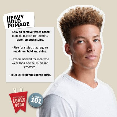 American Crew Men's Styling Heavy Hold and High Shine Hair Pomade Gel 3oz - New